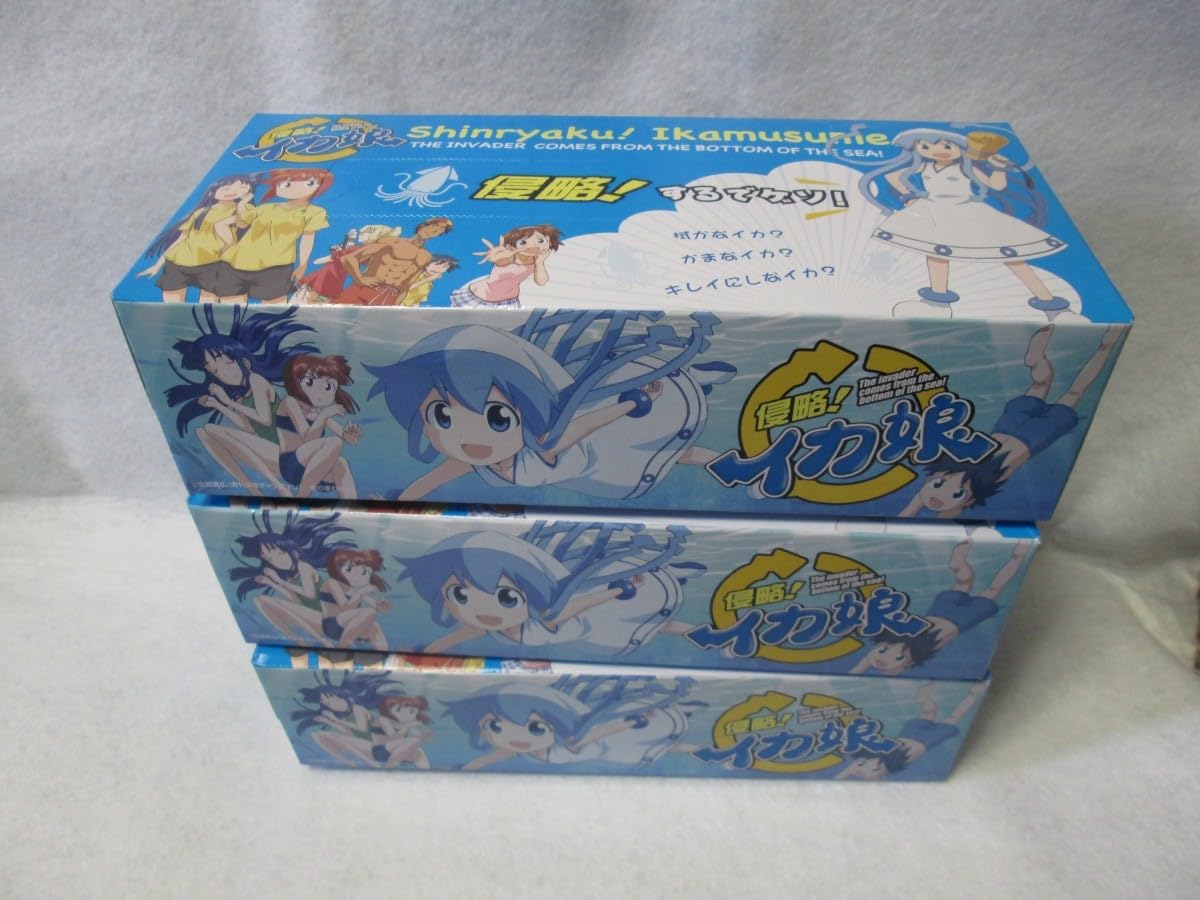 Amazon.co.jp: ミニストップ限定 侵略!イカ娘 フェア BOXティッシュ 3
